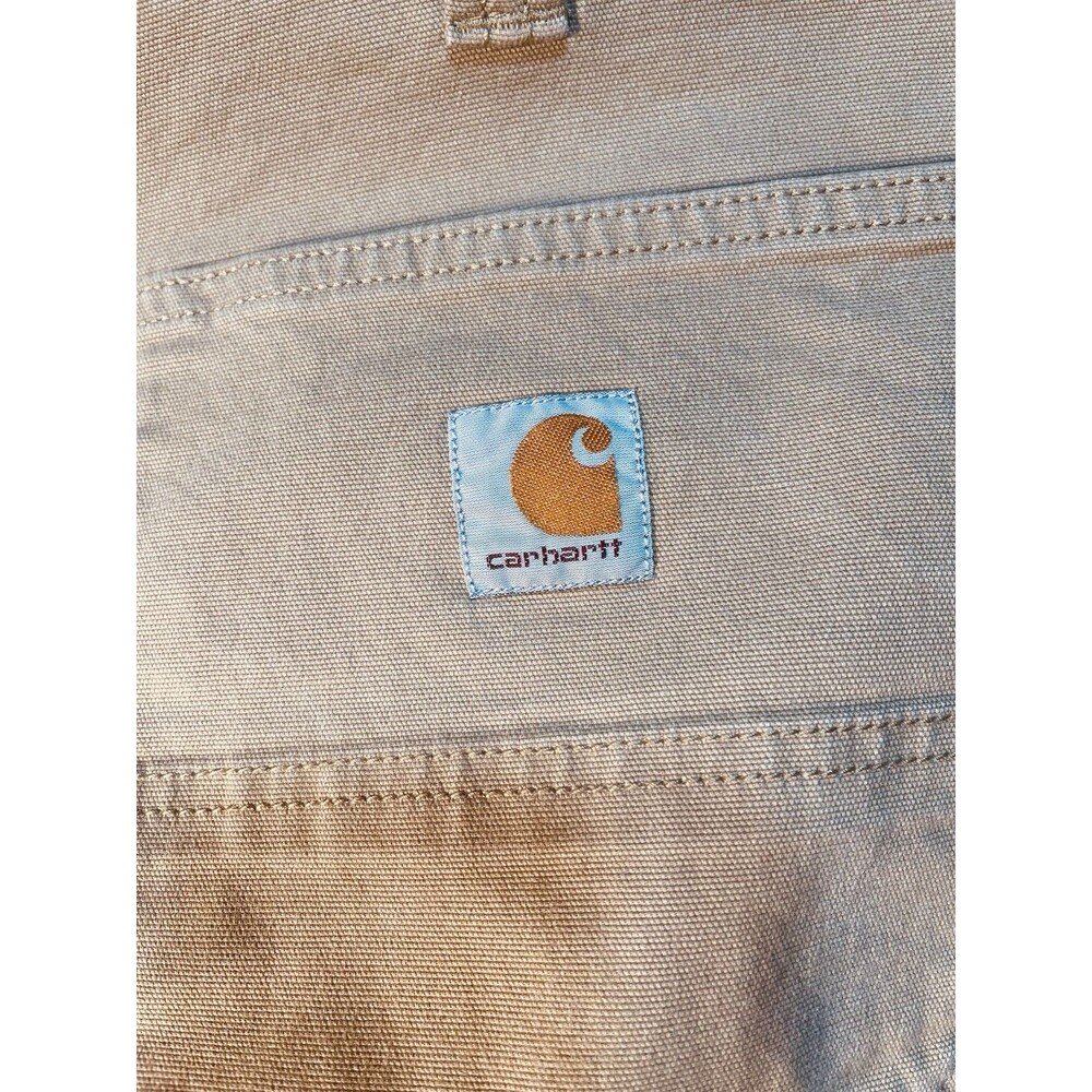 Carhartt Men's Rugged Flex Relaxed Fit Canvas Pant Dark Khaki Size 36x30 0494 - Picture 4 of 7